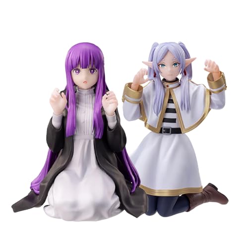 Insxuan Frieren Beyond Journey's End Anime Figur Frieren und Fern Modell Charakter Statue PVC Sammlerstück Desktop Deko Sammlerstück Tischdeko Figurine von Insxuan