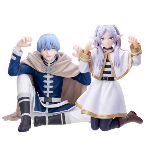 Insxuan Frieren Beyond Journey's End Anime Figur Himmel und Frieren Modell Charakter Statue PVC Sammlerstück Desktop Deko Sammlerstück Tischdeko Figurine von Insxuan