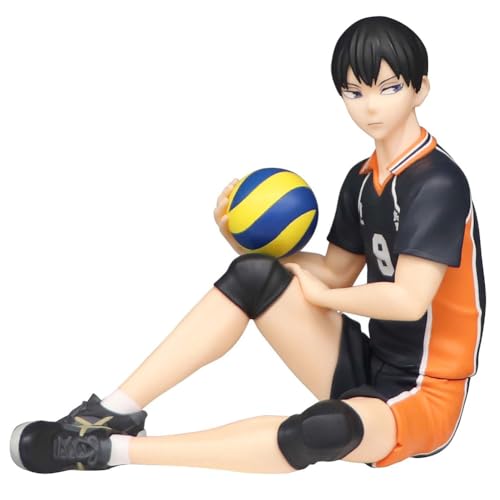 Insxuan Haikyuu Figuren Hinata Shoyo und Tobio Kageyama 12cm Sitzende Charaktere Sammlerstücke Desktop Dekorationen Anime Merch Spielzeug for Kinder von Insxuan