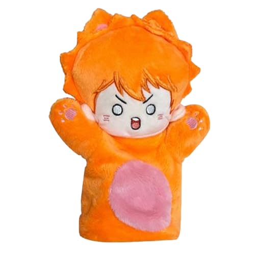 Insxuan Haikyuu Handwärmer Anime Weiche Figur Hinata Shoyo Tobio Kageyama Oikawa Tooru Handpuppe Baumwollpuppe Fluffy Plüschies Nishinoya Kotaro Kissen Pillow Geburtstagsgeschenk von Insxuan