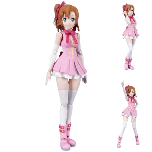 Insxuan Honoka Kousaka Actionfigur, Anime Figur Honoka Kousaka Hyperbewegliche Sammlerfigur mit Wechselzubehör Dekorative Ornamente für den Schreibtisch Hoheka Modell Statue von Insxuan