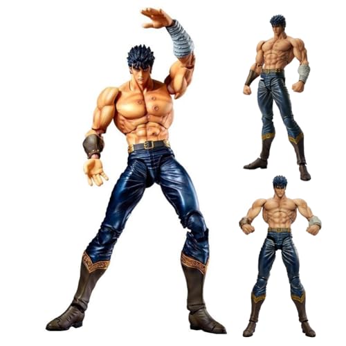 Insxuan Kenshiro Actionfigur,18cm Kenshiro Bewegliche Sammelfigur Anime-Charakter Modell Kenshiro Artikulations Mobilität Poseable Sculpture Sammlerstück Figur von Insxuan