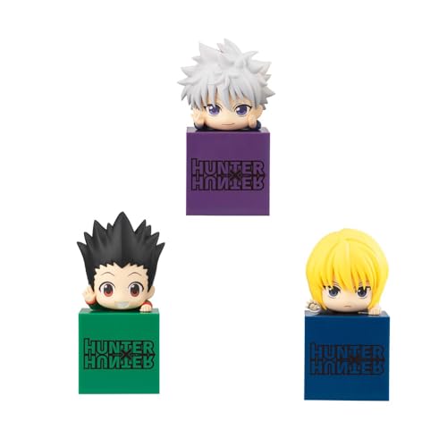 Insxuan Killua Zaoldyeck Anime Figur Q Version Charakter Statue Kurapika Miniatur Figur für Auto Armaturenbrett, Desktop, Handwerk Sammlermodell Hisoka Actionfigure Gon·Freecss Figur von Insxuan