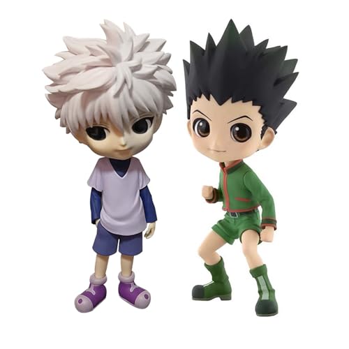 Insxuan Killua Zoldyck und Gon Freecss Anime Figuren Gon Freecss Model Statue Action Figur Gon Freecss Sammlerstück Desktop Dekoration Geburtstage Skulpturen von Insxuan