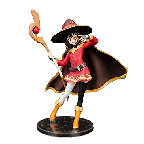 Insxuan Konosuba God's Blessing on This Wonderful World Figur,Megumin Anime Figuren,Anime Desktop Ornamente,Anime Modell Statue Megumin,PVC Action Figure,Geschenke für Anime Fans von Insxuan