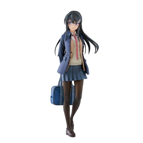 Insxuan Mai Anime Figur Modell, Mai Statue Geburtstagsgeschenk Adolescent Idiots Don't Dream of Bunny Girls Sammlung Figur Bücherregal Dekorationen von Insxuan