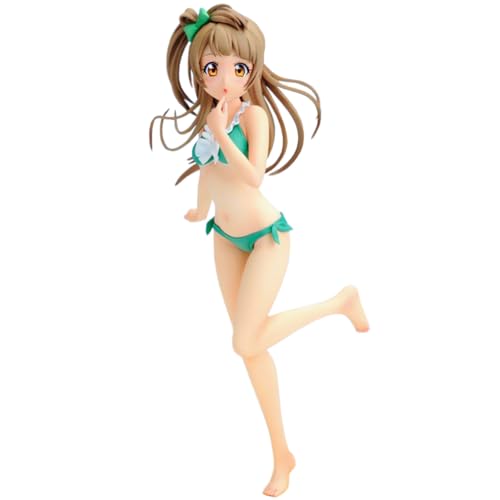 Insxuan Minami Kotori Anime Figur, 17cm Grüne Bademode Statue Minami Kotori Character Model Sammlerstück Figurine für Anime Fans von Insxuan