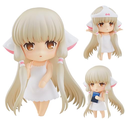 Insxuan Mini Anime Figuren Elda Actiongfigur Austauschbare Köpfe und Zubehör bewegliche Figur Chii Figure PVC Cartoon Modellfigur Desktop Ornaments für Fans 10cm von Insxuan