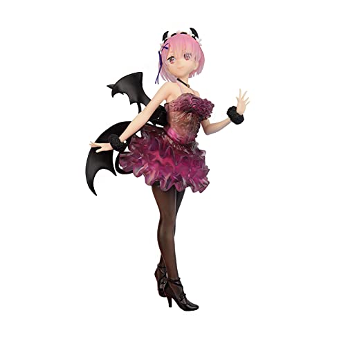 Insxuan Rem Ram Figurine Engel und Teufel Figuren Anime Merch Modell Sammlerstücke für Fans Rem Anime Modell Statue Ram Desktop Ornamente PVC Action Figure von Insxuan