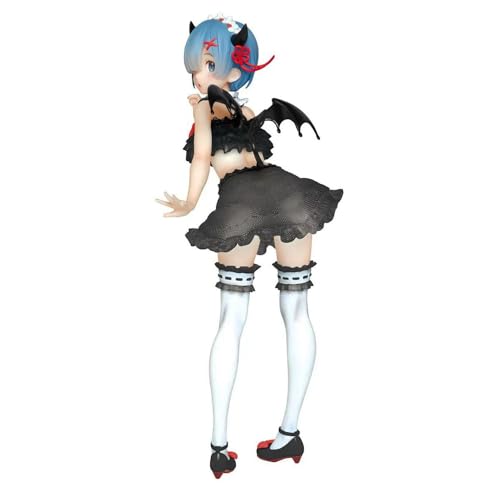 Insxuan Remu Figuren 23 cm REM Figur Schwarzes Kleid Anime Modell Remu Skulptur Geschenkartikel Dekorationsstatue für Sammler von Insxuan