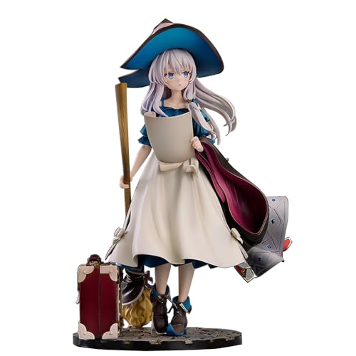 Insxuan Wandering Witch The Journey of Elaina Figur, 25cm Elaina Figur PVC Modell Exquisite Geburtstag Elaina Collection Sculpture Figurine von Insxuan