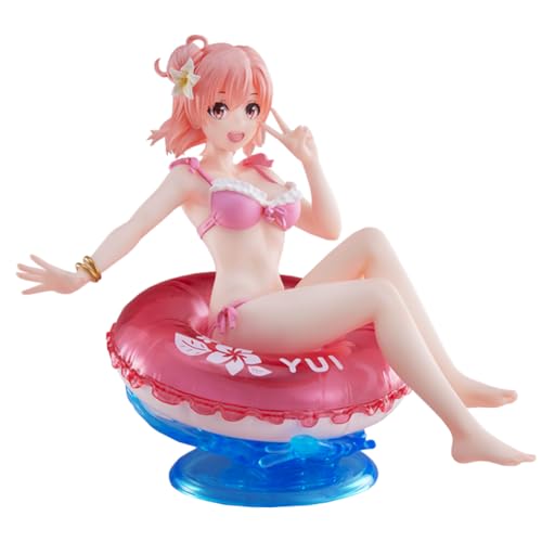 Insxuan Yuigahama Yui 10CM Figur mit Schwimmring My Teen Romantic Comedy Snafu Anime Figuren Sammlerstück Sitzende Pose Deko Figurine Geburtstagsgeschenke von Insxuan