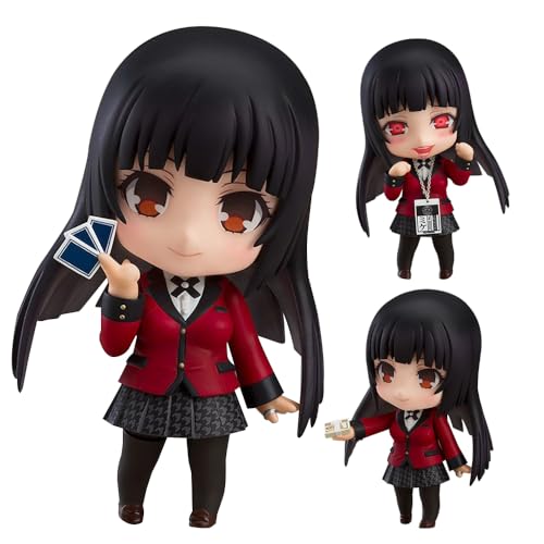 Jabami yumeko Figur, Gesicht austauschbar, Gelenk beweglich, Teile abnehmbar, Niedliche Cartoon Figure Jabami yumeko Anime Charakter Modell PVC Modellfigur Dekoration Geschenk Sammlerstück 10cm von Insxuan