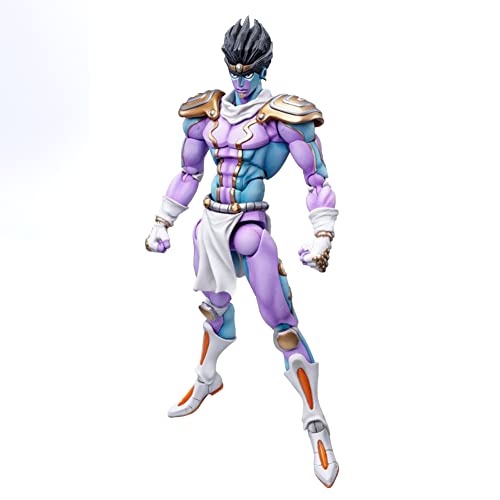 Star Platinum Actionfigur Statue, 17cm Anime JJBA Figur Star Platinum Action Figure, Gesicht austauschbar, Gelenk beweglich, Teile abnehmbar, Handgemachte Sammlerstück Geschenke von Insxuan