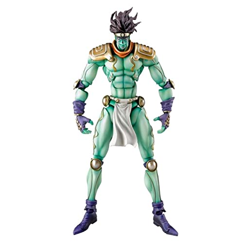 Star Platinum Actionfigur Statue, 17cm Anime JJBA Figur Star Platinum Action Figure, Gesicht austauschbar, Gelenk beweglich, Teile abnehmbar, Handgemachte Sammlerstück Geschenke von Insxuan