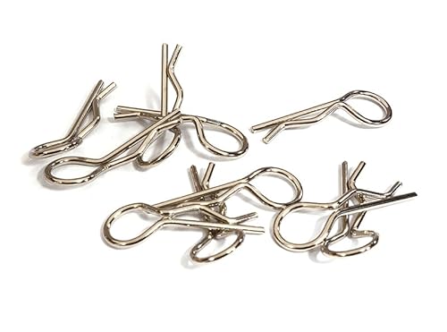 Integy Bent-Up Karosserie-Clips (10) entworfen für 1/7 & 1/8 RC Autos und LKWs (L x B = 33 x 13 mm) von Integy