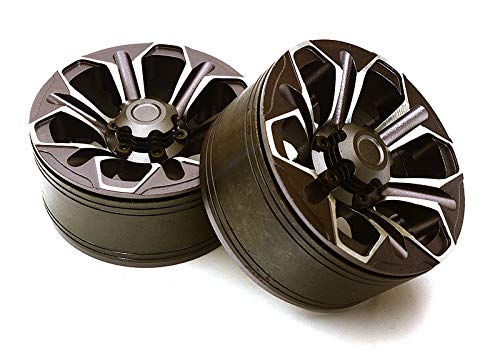 Integy RC Model 1.9 Size CNC Machined Alloy 6 Spoke Wheel(2) High Mass Type for Scale Crawler von Integy