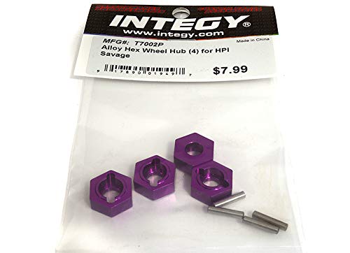 Integy RC Model Alloy 14mm Hex Wheel Hub (4) for HPI Savage 21 & 25 von Integy