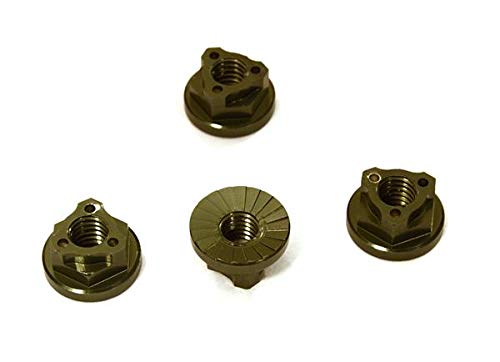 Integy RC Model Realistic CNC-Machined Aluminum M4 Size Wheel Nut Designed for 1/10 Scale RC von Integy