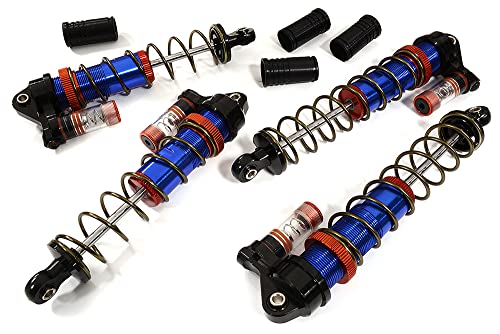 Integy RC Model C30939BLUE Billet Machined Piggyback Shock Set for Arrma 1/10 Granite 4X4 3S BLX von Integy