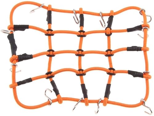 Integy RC Model C31097ORANGE Realistisches Nylon-Gepäcknetz, 140 x 100 mm, für Crawler im Maßstab 1:10 von Integy