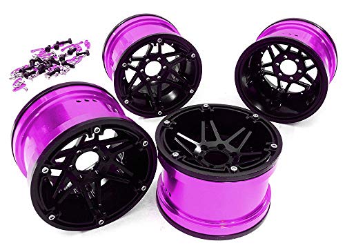 Integy RC Model CNC-Machined Aluminum 6 Spoke 2.2 6-Bolt Type Wheels for 1/10 Scale Rock Crawler von Integy