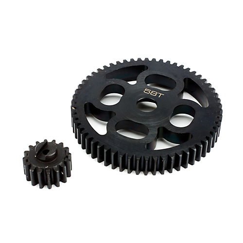 Integy RC Model HD Steel Gear Set 16T+58T for HPI Baja 5B, 5T & 5B2.0 von Integy