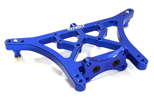 Integy RC Model Hop-ups OBM-3638BLUE Alloy Machined Rear Shock Tower for Traxxas Rustler 2WD, Slash 2WD, Stampede 2WD von Integy