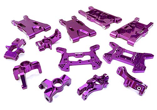 Integy RC Model Premium CNC-Machined Aluminum Suspension Kit Designed for HPI 1/8 Apache C1 Flux von Integy