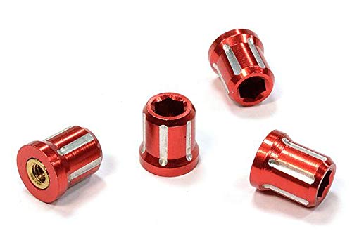 Integy RC Model Realistic CNC-Machined Aluminum M4 Size Wheel Nut Designed for 1/10 Scale von Integy