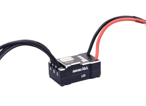 Integy RC Model Surpass 18A ESC Elektronischer Geschwindigkeitsregler 7,4V für 1/16-1/28 Mini Auto von Integy