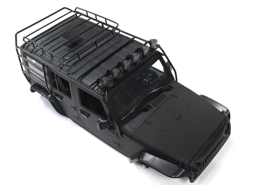 Integy RC-Modell, realistisches JW10-S+LED+Käfig-Hartplastik-Karosserie-Kit für Geländewagen im Maßstab 1:10, WB = 313 mm von Integy