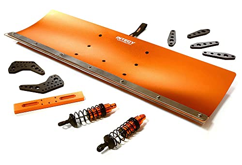 Integy RC-Modell-Schneepflug-Set, Legierung, gefräst, 400 mm, für Losi 1/10 Lasernut U4 4WD Brushless RTR von Integy