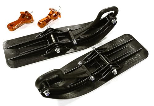 Integy RC Modell Vorne Schlitten Ski Aufsatz Set für Losi 1/10 Lasernut U4 4WD RTR (für RWD) von Integy