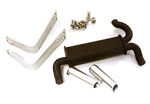 RC Model Precision Realistic Rear Mount Exhaust System Designed for Traxxas 1/10 TRX-4 von Integy