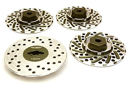 Integy RC Model Alloy 44mm Brake Disc 12mm Hex +3 Offset Designed for 1/10 Size RC Drift von Integy