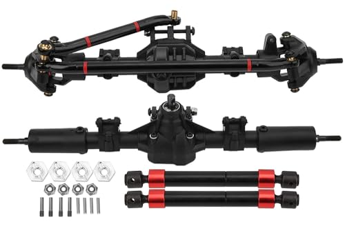 RC Model Complete F&R Axle Assembly w/Spool, Shafts & Wheel Hex for Axial 1/10 SCX10 II von Integy