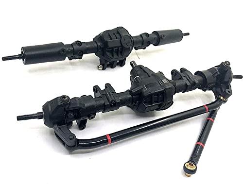 RC Model Composite Complete F & R Axle Assembly w/Spool Designed for Axial 1/10 SCX10 II von Integy