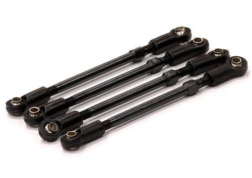 RC Model Front & Rear Turnbuckle Pushrods (4) 66mm for Traxxas 1/16 E-Revo von Integy