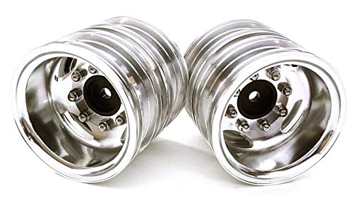 RC Model Machined Alloy T7 Rear Dually Wheel Set for Tamiya 1/14 Scale Tractor Trucks von Integy