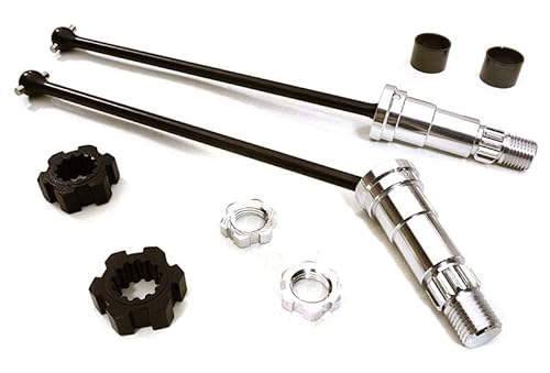 RC Model Universal Drive Shafts w/ +6mm EXT. Stub Axles (2) for Traxxas X-Maxx 4X4 von Integy