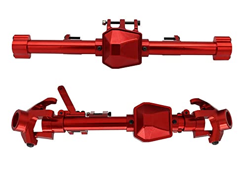 RC-Modell, Präzisionslegierung, CNC-gefräste Vorder- und Hinterachsgehäuse, entworfen für Axial SCX6 von Integy