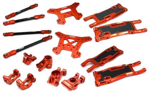 RC Modell CNC gefrästes komplettes Fahrwerk Kit Entwickelt für Traxxas 1/8 Schlitten Allradantrieb von Integy