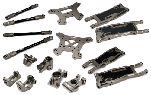 RC Modell CNC gefrästes komplettes Fahrwerksset entworfen für Traxxas 1/8 Schlitten 4WD von Integy