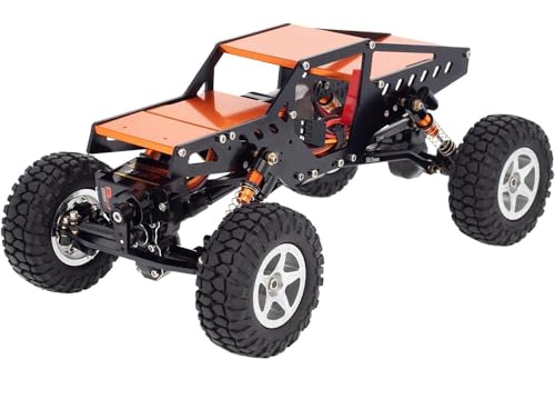 RC Modell Komplett Legierung Umbausatz w/Roll Cage, Servo, Motor für Axial 1/24 SCX24 C10 von Integy