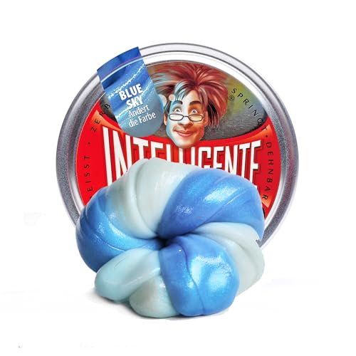 Intelligente Knete - Das Original! Blue Sky - Ändert die Farbe bei Wärme - Kinderknete und Therapieknete in einem - Besser als jeder Stressball! Für Kinder und Erwachsene (Medium-Dose, 40g) von Intelligente Knete