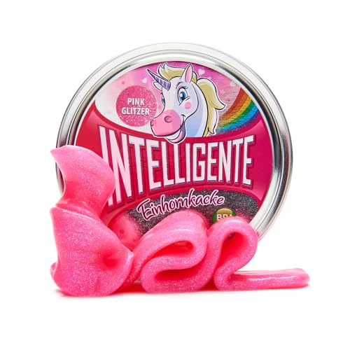 Intelligente Knete - Das Original! Einhornkacke mit Glitzer-Effekt - Kinderknete und Therapieknete in einem - besser als jeder Stressball! Für Kinder und Erwachsene (Standard-Dose, 80g) von Intelligente Knete