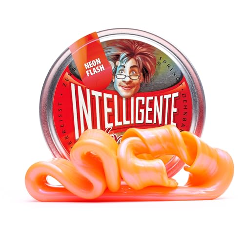 Intelligente Knete - Das Original! Neon Flash mit Schimmer-Effekt - Kinderknete und Therapieknete in einem - Besser als jeder Stressball! Für Kinder und Erwachsene (Medium-Dose, 40g) von Intelligente Knete