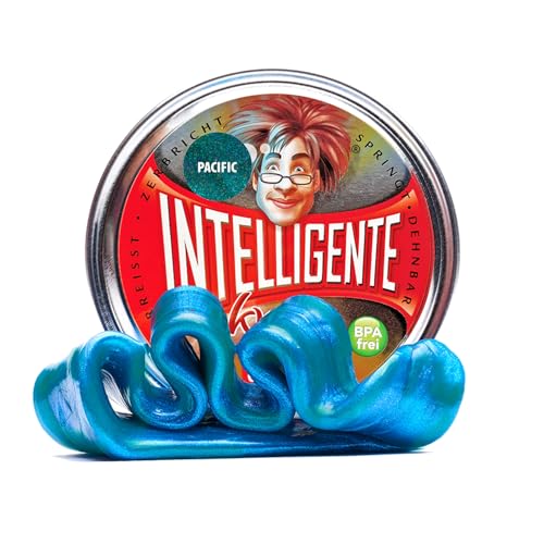 Intelligente Knete - Das Original! Pacific mit Marmor-Effekt - Kinderknete und Therapieknete in einem - Besser als jeder Stressball! Für Kinder und Erwachsene (Standard-Dose, 80g) von Intelligente Knete