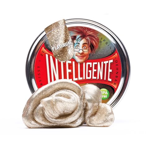 Intelligente Knete - Das Original! Platinum mit Glitzer-Effekt - Kinderknete und Therapieknete in einem - Besser als jeder Stressball! Für Kinder und Erwachsene (Medium-Dose, 40g) von Intelligente Knete